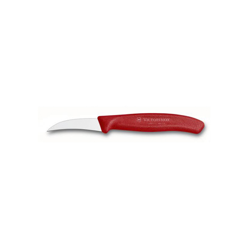 Victorinox Cuchillo de chef suizo clásico de estilo chino, cuchillo de chef  duradero con mango ergonómico, 7 pulgadas, color rojo