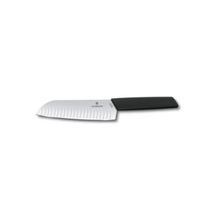 Cuchillo Santoku Swiss Modern 17cm Negro